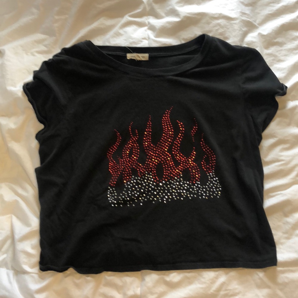 Flame crop top